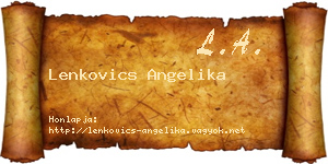 Lenkovics Angelika névjegykártya